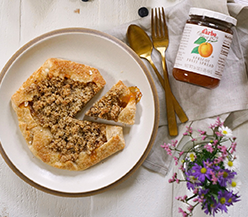 Apricot Apple Galette with Oat Topping